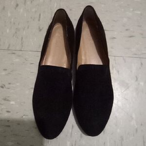 J. Crew Black Suede Loafers
